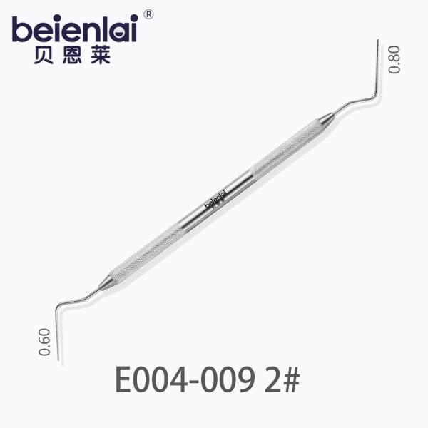 Benlai Root Canal Plugger E004-009 SXS 2#, Double End φ5.5 Solid Round Handle, Vertical Condenser Tips 0.60/0.80